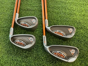 Ping G10 Orange Dot Short Irons 8,9,PW,UW/TFC 129 Regular Flex Graphite/RH - Picture 1 of 8