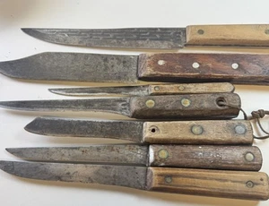 VTG Old Hickory - USA~ANTIQUE FORGED STEEL KITCHEN/BUTCHER/HUNTING KNIFE READ - Picture 1 of 12