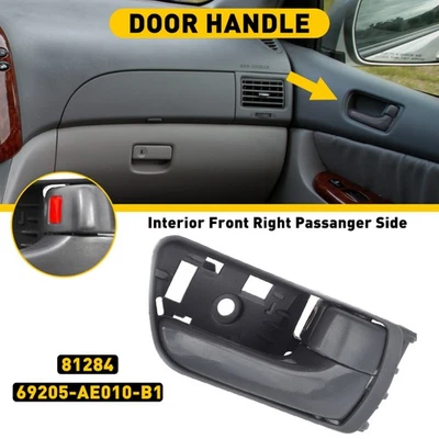 Manija interior de puerta delantera derecha gris para Toyota Sienna 2004-2010 81284 Foto 1 de 4