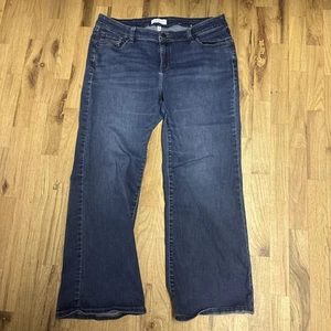 Pantalones de mezclilla para mujer Lane Bryant años 16 tiro medio corte boot flexible cintura mágica enjuague oscuro - Imagen 1 de 5