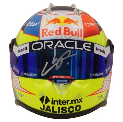 Sergio Perez Signed 2023 Formula 1 RedBull Helmet 1:2 Scale with Beckett COA - Image 1 of 4