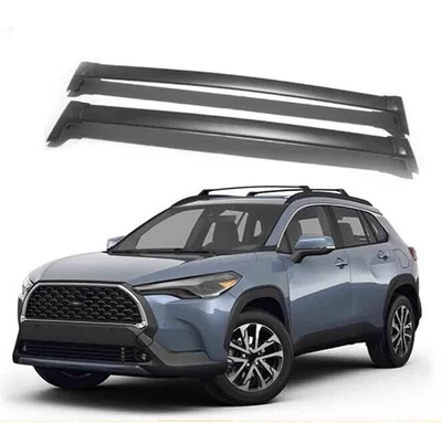 Barras transversales para techo de coche compatibles con aluminio Toyota Corolla Cross 2 piezas Foto 1 de 4