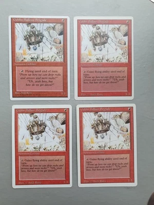 Goblin Balloon Brigade x4 PLAYSET MTG Revised (1994) Uncommon Red Creature NM - Image 1 of 2