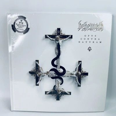 Behemoth – Opvs Contra Natvram White Earbook LP (Black/Gold Inkspot Ltd 500 NEW! - Image 1 of 4