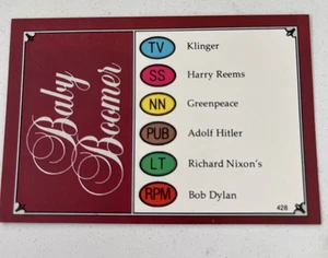 Baby Boomer Trivial Pursuit Karten Pack/100 - Bild 1 von 2