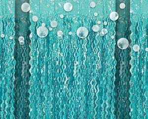 3PCS 3.2x6.5FT Wavy Blue Foil Fringe Curtain Pool & Beach Party Decorations - Picture 1 of 6