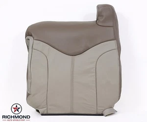GMC Sierra 1500 Denali 2002 cubierta de asiento trasero trasero de cuero 2 tonos bronceado - Imagen 1 de 10