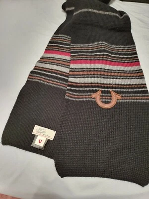 Bufandas a rayas multicolores TRUE RELIGION con logotipo - UNISEX Foto 1 de 4