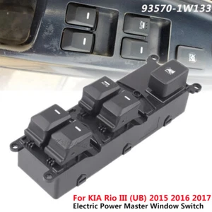 LHD Driver Side For 2015-2017 KIA Rio III (UB) 93570-1W133 Power Window Switch - Foto 1 di 12