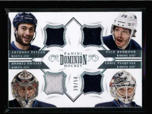 PELUSO / REDMON / PAVELEC / PASQUALE 2013/14 DOMINION QUAD JERSEY #39/50 AK6156 - Picture 1 of 1