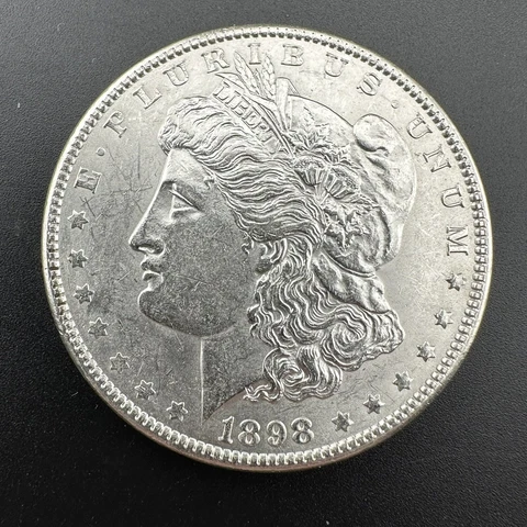 1898-P $1 Morgan Silver Dollar - BU Uncirculated Cover