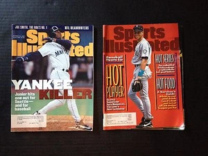 LOT OF 2 SPORTS ILLUSTRATED SEATTLE MARINERS KEN GRIFFEY JR. ALEX RODRIGUEZ - Picture 1 of 1
