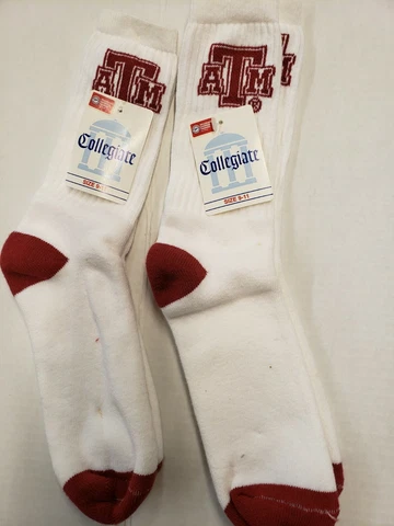 NCAA Texas A&M Aggies Men's Socks Size 9-11 (2 Pairs) Colored T&H Cover