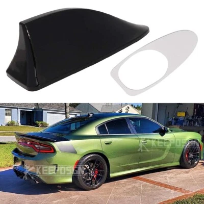 Antena de techo de coche radio negra radio FM/AM antena radio para Dodge Charger Challenger Foto 1 de 4