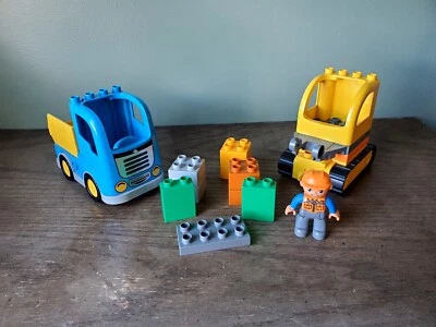 LEGO Duplo Truck & Tracked Excavator 10812 Minifigure Construction NOT Complete - Image 1 of 4