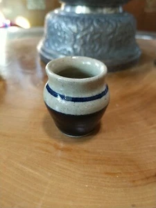 Vintage signierter Studiokeramik Mini Topf, Topf - Bild 1 von 5