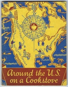 Vintage Cookbook Presbyterian Church Missions AROUND THE U.S. ON A COOKSTOVE - Foto 1 di 5