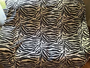 Blanket Throw Fleece Zebra Soft Wearable Flannel Plush Print 64x86” Overcast - Picture 1 of 3