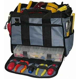 Morris 53514 Easy Search Tool Contractor Bag W/Plastic Tray 24 outside Pockets - Picture 1 of 12