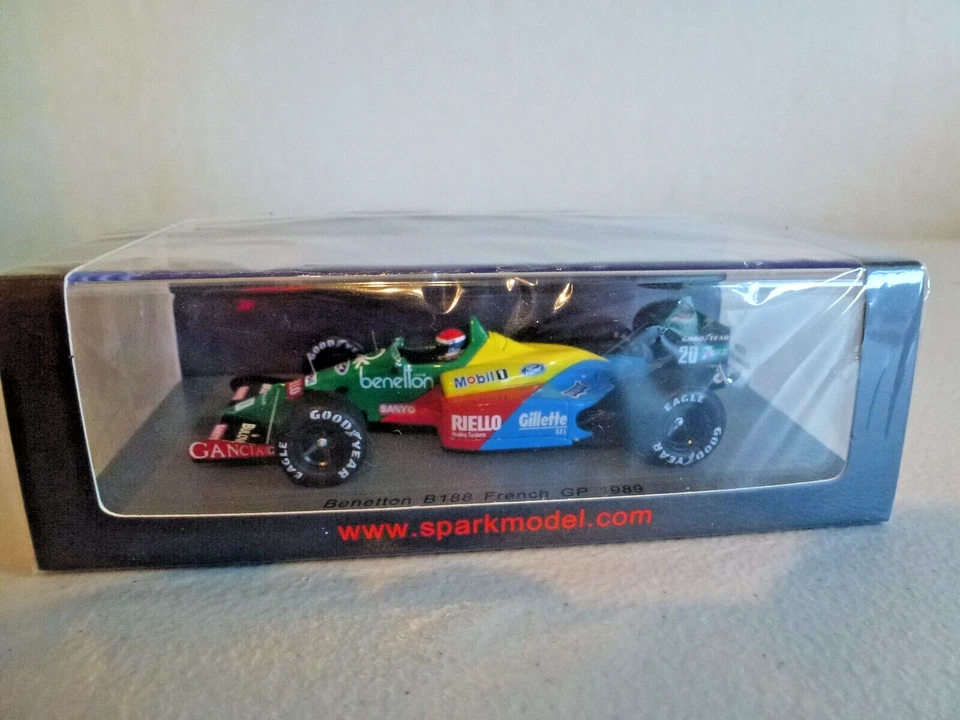 SPARK S5206 BENETTON B188 1989 GP FRANCÉS - EMANUELLE PIRRO - 1/43 Foto 1 de 1