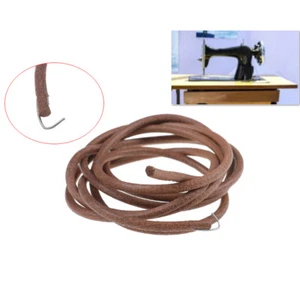 72" 183cm Leather Belt Antique Treadle Parts + Hook For Singer Sewing Machine-go - Picture 1 of 10