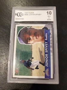 2001 Fleer Tradition #466 Junior Spivey  Encased Arizona Diamondbacks BCCG 10