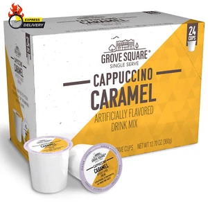 Cappuccino Pods, Caramel, Single Serve (Pack of 24) (Packaging May Vary) - Picture 1 of 12
