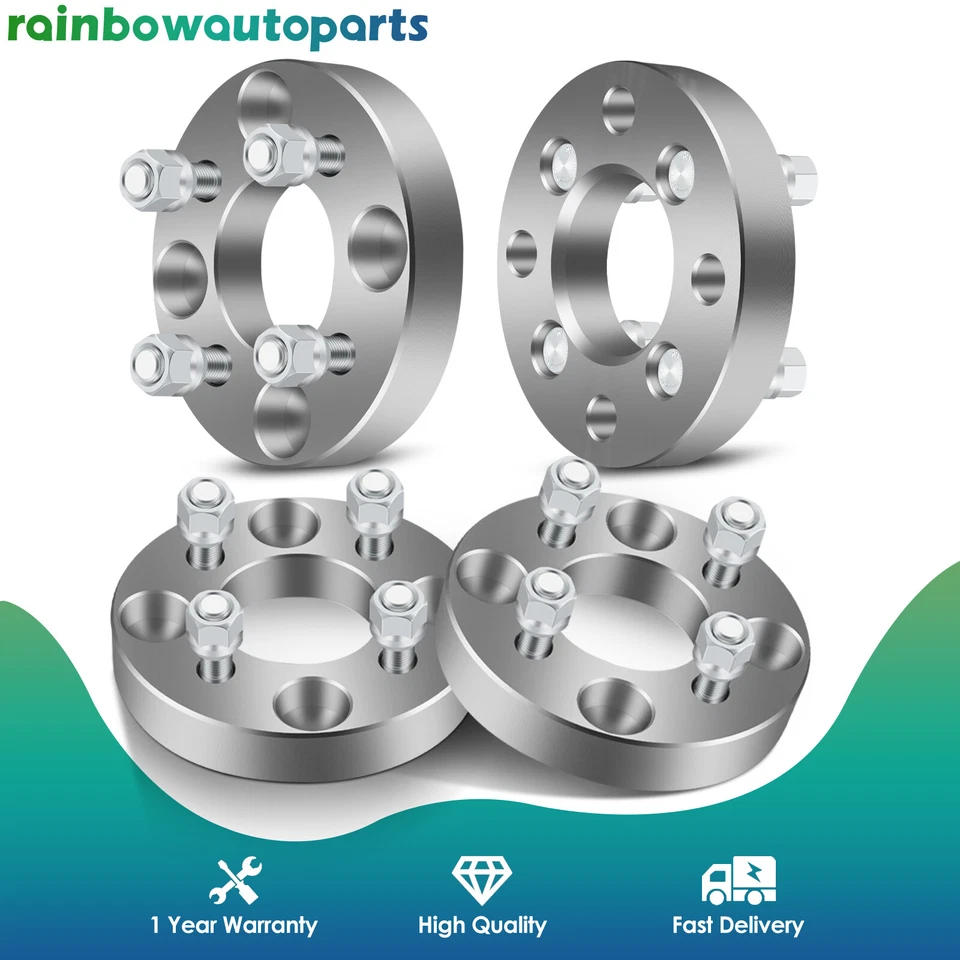 4PC 1" 4x114.3 to 4x100 Wheel Spacers Adapters for Nissan Sentra Honda Accord - Image 1 of 4