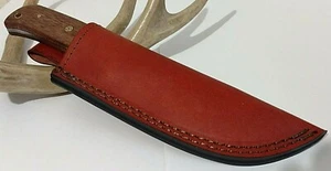 BLACKSMITH ANTIQUE STYLE HUNTING BOWIE KNIFE W/ SHEATH CASE HAMMERED STEEL !!! - Picture 1 of 6