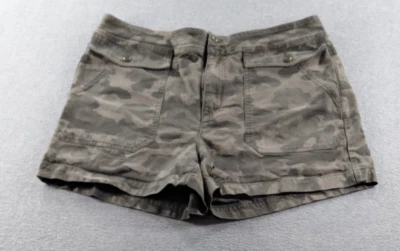 J. Crew Women's Shorts Green Size 8 Camouflage Stretch High Rise 4" Chino - Image 1 of 4