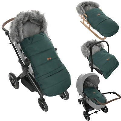Winter Fußsack für Kinderwagen Babyschale Schlittensack-wasserdicht-115/85 cm - Bild 1 von 4