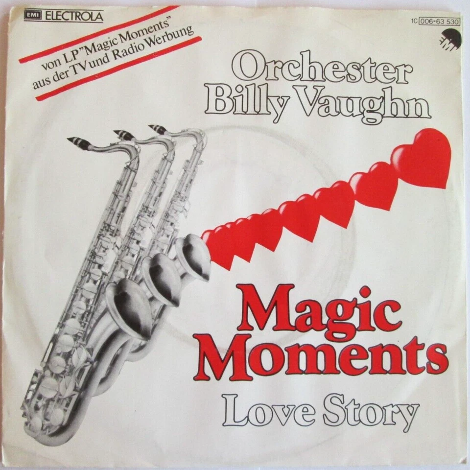 Billy Vaughn / Magic Moments / Love Story 7" Vinyl Single 1979 - Bild 1 von 2