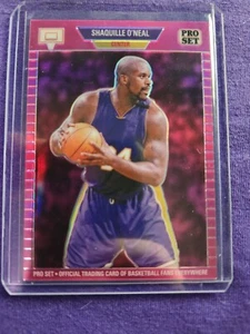 2024 Leaf Pro Set Shaquille O'Neal Holo Pink /6 National Exclusive Los Angeles  - Picture 1 of 2