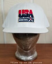 NIKE NBA 1992 USA Basketball Dream Team White Gold Accents Hat Cap Fitted 7-3/4