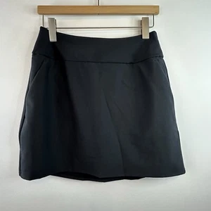 Adidas Woman's Skort Small Mini Skirt Shorts Black Tennis Walk Run Sports NWT - Picture 1 of 8