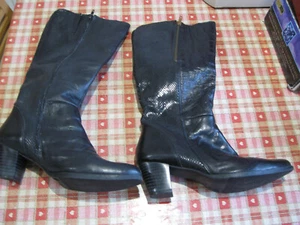 Heeled Fashion Boots Size 8 Zipped Sides Designer Comfort Plus Wider Fit - Foto 1 di 3