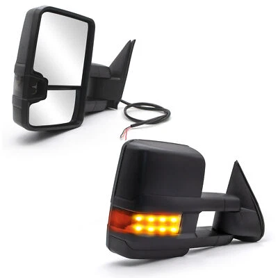 Par de espejos retrovisores de remolque para Chevrolet Avalanche 1500 2500 2002-2006 manuales extensibles Foto 1 de 4