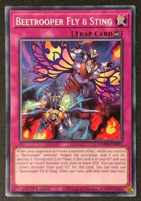 Beetrooper Fly & Sting | DAMA-EN091 | Common | 1st Ed | Dawn of Majesty | YuGiOh - Image 1 of 3