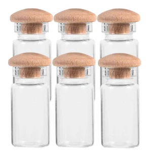 6 Pcs Mini-Lebensmittelflaschen Mini- - Miniglas Einmachgläser - Bild 1 von 12