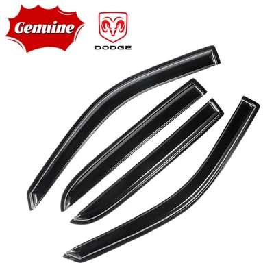 Genuine Dodge Window Visor 2009-2018 Ram 1500 2500 3500 Crew Cab Vent Rain Guard - Image 1 of 4