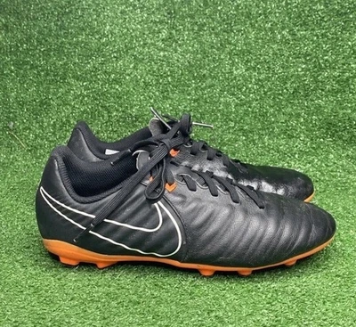 NIKE Tiempo Legend VII Elite Black White Soccer Cleats Youth Boys + Girls Sz 5 - Image 1 of 4
