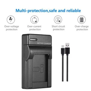 USB Charger For Casio NP80 NP82 Exilim EX-G1 EX-H5 EX-H50 EX-H60 EX-JE10 EX-Z33 - Picture 1 of 10