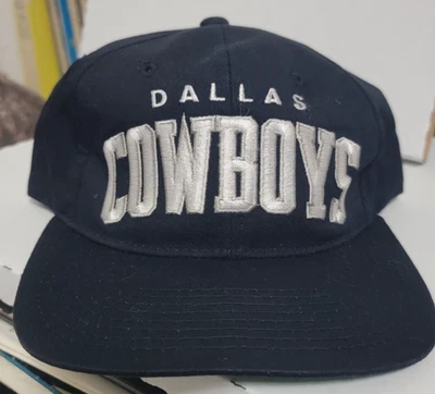 DE COLECCIÓN NFL DALLAS COWBOYS BLOQUE ARCO ALGODÓN STARTER SNAPBACK Negro Años 90 Foto 1 de 4