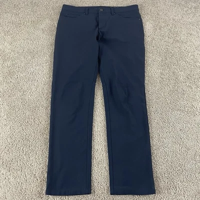 Calça masculina 7 diamantes 33x29,5 azul infinito chino stretch desempenho C31 - Imagem 1 de 4