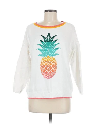 Ann Taylor LOFT女式白色卫衣M — 第 1/4 张图片