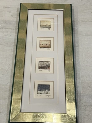 Yvan Royon Artwork Summer Winter Today Fall Belgium Framed 1938 - Image 1 of 4