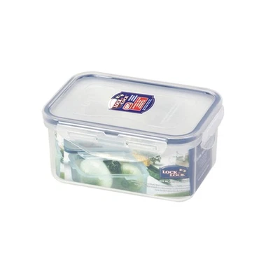 Lock & Lock Nestable Box, contenitore per alimenti, trasparente, 600 ML, re ycX6 - Immagine 1 di 3