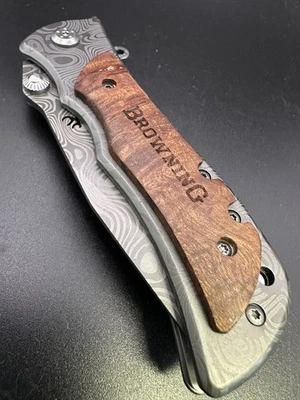 Vintage Browning Hand Folding Lock Blade Hunter Knife Excellent NEW Condition - Image 1 of 3