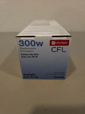 Utilitech  300w  CFL Daylight Bulb - Model 0933409 - 6 Pack - Image 1 of 4