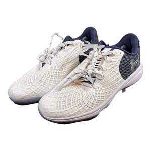 Under Armour Glyde 2 MT Metall-Softballschuhe Damengröße 7,5 weiß blau sportlich - Bild 1 von 9